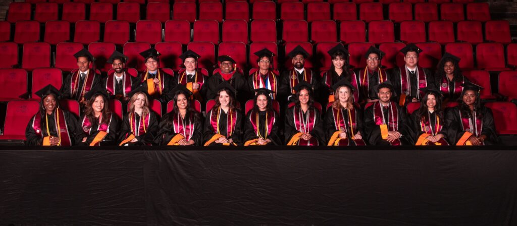 Group photo graduates in academic regalia
